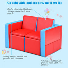 Load image into Gallery viewer, Multi-functional Kids Sofa Table Chair Set
