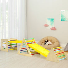 Load image into Gallery viewer, 5 in 1 Toddler Playing Set Kids Climbing Triangle and Cube Play Equipment
