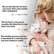 Load image into Gallery viewer, Sidetable Nightstand Weatherproof Multi-function Cat House-White
