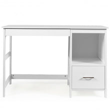 Load image into Gallery viewer, 47.5&quot; Modern Home Computer Desk with 2 Storage Drawers-White
