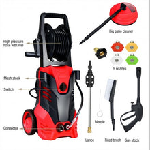 Load image into Gallery viewer, 3000 PSI Electric High Pressure Washer With Patio Cleaner -Red
