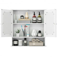 Load image into Gallery viewer, Bathroom Wall Mount Mirror Cabinet Organizer-White
