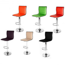 Load image into Gallery viewer, Swivel Bar Stool Modern Adjustable Height Metal Diner Seat Chair Hydraulic-1PC Red
