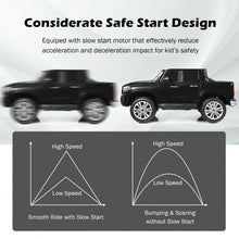 Load image into Gallery viewer, 12V 2-Seater Kids Ride On Car Licensed Mercedes Benz X Class RC with Trunk-Black
