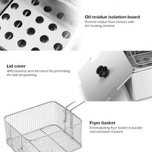Load image into Gallery viewer, 5000W Dual Tank Electric Countertop Deep Fryer
