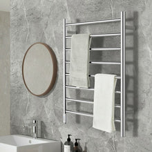 Load image into Gallery viewer, 8-Bar Wall Mounted Towel Warmer Stainless Steel Towel Rack
