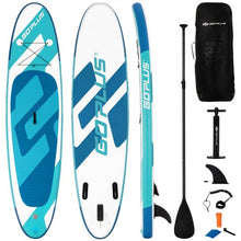 Load image into Gallery viewer, Inflatable Stand Up Paddle Board 6&quot; Thick with Backpack Leash Aluminum Paddle

