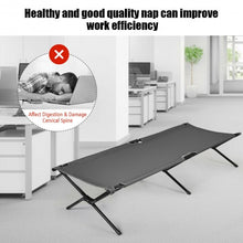 Load image into Gallery viewer, Adults Kids Folding Camping Cot-Gray
