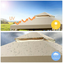 Load image into Gallery viewer, Outdoor 2-Tier 10&#39; x 10&#39; Screw-free Structure Shelter Gazebo Canopy
