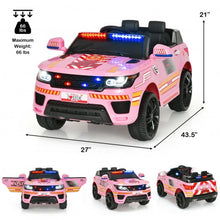 Load image into Gallery viewer, 12V Kids Electric Bluetooth Ride On Car with Remote Control-Pink
