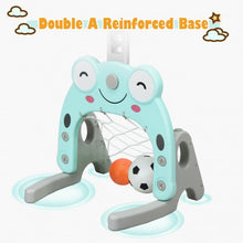 Load image into Gallery viewer, Adjustable Kids 3-in-1 Basketball Hoop Set Stand with Balls
