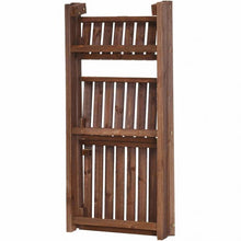 Load image into Gallery viewer, 3-Tier Folding Flower Stand Rack Wood Plant Storage Display Shelf

