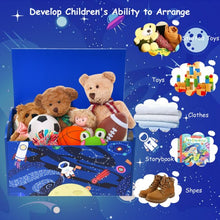 Load image into Gallery viewer, Wooden Toy Box Storage with Seating Bench for Kids-Blue
