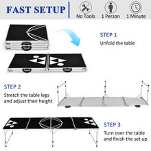Load image into Gallery viewer, 8 Foot Portable Party Drinking Game Table
