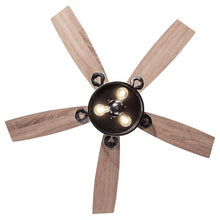 Load image into Gallery viewer, 48-Inch Ceiling Fan with 5 Wooden Rustic Reversible Blades
