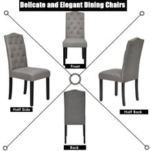 Load image into Gallery viewer, Set of 2 Tufted Upholstered Dining Chair-Gray
