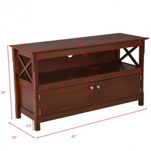 Load image into Gallery viewer, 44&quot; Wooden Storage Cabinet TV Stand
