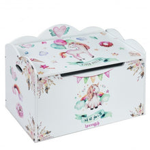 Load image into Gallery viewer, Wooden Toy Box Storage with Seating Bench for Kids
