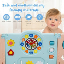 Load image into Gallery viewer, 16-Panel Foldable Baby Safety Play Yard Playpen with Lockable Gate
