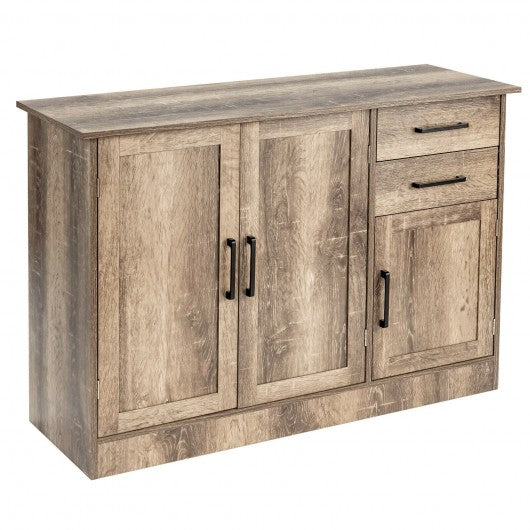 Buffet Storage Cabinet  Kitchen Sideboard with 2 Drawers-Natural