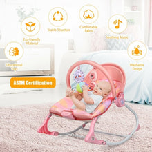 Load image into Gallery viewer, Baby Adjustable Swing Bouncer &amp; Rocker-Pink
