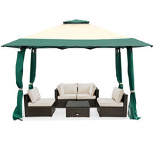 Load image into Gallery viewer, 13&#39;x13&#39; Pop Up Canopy Tent Instant Outdoor Folding Canopy Shelter-Green
