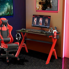 Load image into Gallery viewer, Headphone Mouse Pad &amp; Cup Holder Storage Gaming Desk

