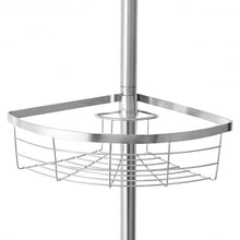 Load image into Gallery viewer, 3-Tier Stainless Steel Adjustable Corner Shower Storage Shelf
