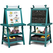 Load image into Gallery viewer, 3 in 1 Double-Sided Storage Art Easel-Green
