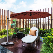 Load image into Gallery viewer, 11&#39; Patio Offset Cantilever Umbrella 360° Rotation Aluminum Tilt-Brick Red
