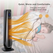 Load image into Gallery viewer, 1500W Portable Oscillating Space Heater with Remote Control-Black
