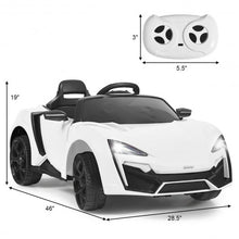 Load image into Gallery viewer, 12V 2.4G RC Electric Vehicle with Lights-White
