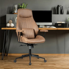 Load image into Gallery viewer, Adjustable Ergonomic High Back Office Chair with Lumbar Support-Brown
