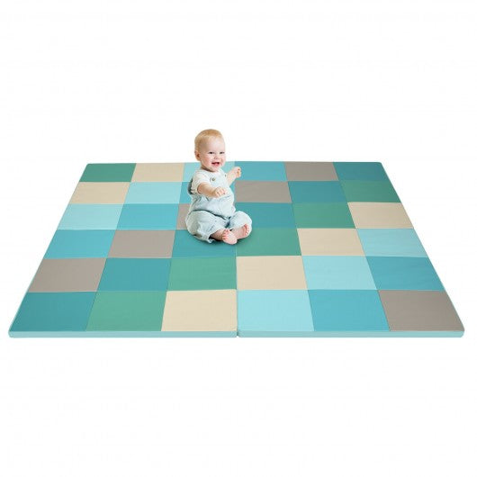 58'' Toddler Foam Play Mat Baby Folding Floor Mat for Home/Daycare School