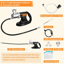 Load image into Gallery viewer, Handheld Cold Smoking Infuser Vacuum Sealer with USB Cable
