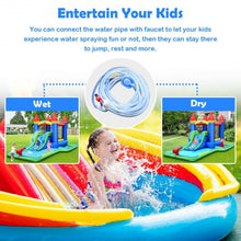 Load image into Gallery viewer, Inflatable Bounce House Castle Water Slide with Climbing Wall
