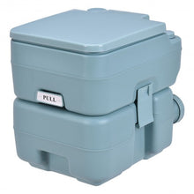 Load image into Gallery viewer, 5 Gallon 20 L Outdoor / Indoor Potty Commode Portable Flush Toilet-Green
