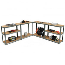 Load image into Gallery viewer, 2 Pcs Storage Shelves Garage Shelving Units Tool Utility Shelves-Gray
