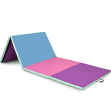 Load image into Gallery viewer, 4&#39; x 10&#39; x 2&quot; Portable Gymnastics Mat Folding Exercise Mat
