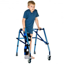 Load image into Gallery viewer, Folding Adjustable Walker Small Aluminum Walker -Blue
