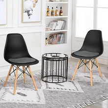 Load image into Gallery viewer, 2Pcs Dining Chair Mid Century Modern DSW Chair Furniture-Black
