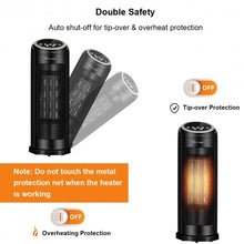 Load image into Gallery viewer, 1500 W LED Portable Oscillating PTC Ceramic Space Heater

