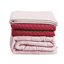 Load image into Gallery viewer, 3 Piece 7lbs Heavy Weighted Blanket-Pink

