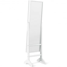 Load image into Gallery viewer, Freestanding Mirrored Jewelry Armoire Cabinet with Lights
