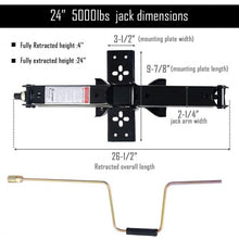 Load image into Gallery viewer, 4 pcs 5000 lbs RV Leveling Jacks Trailer with Handle
