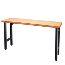 Load image into Gallery viewer, 65&quot; Bamboo Modular Workbench Table
