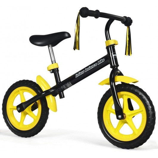 Adjustable Lightweight Kids Balance Bike-Yellow