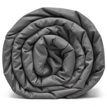 Load image into Gallery viewer, 17 lbs Weighted 100% Cotton Blankets-Gray
