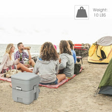 Load image into Gallery viewer, 5.3 Gallon 20L Portable Travel Toilet Potty Commode
