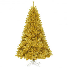 Load image into Gallery viewer, 6&#39;/7.5&#39; Artificial Tinsel Christmas Tree Hinged with Foldable Stand-7&#39;
